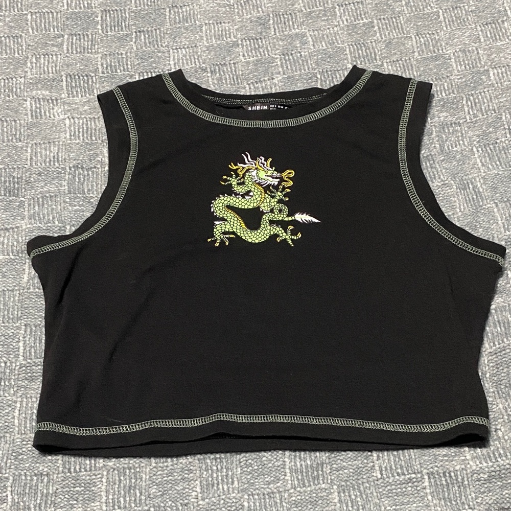 Shein Dragon Crop-Top